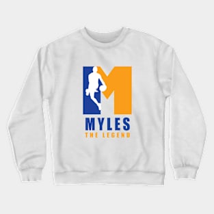 Myles Custom Player Basketball Your Name The Legend Crewneck Sweatshirt